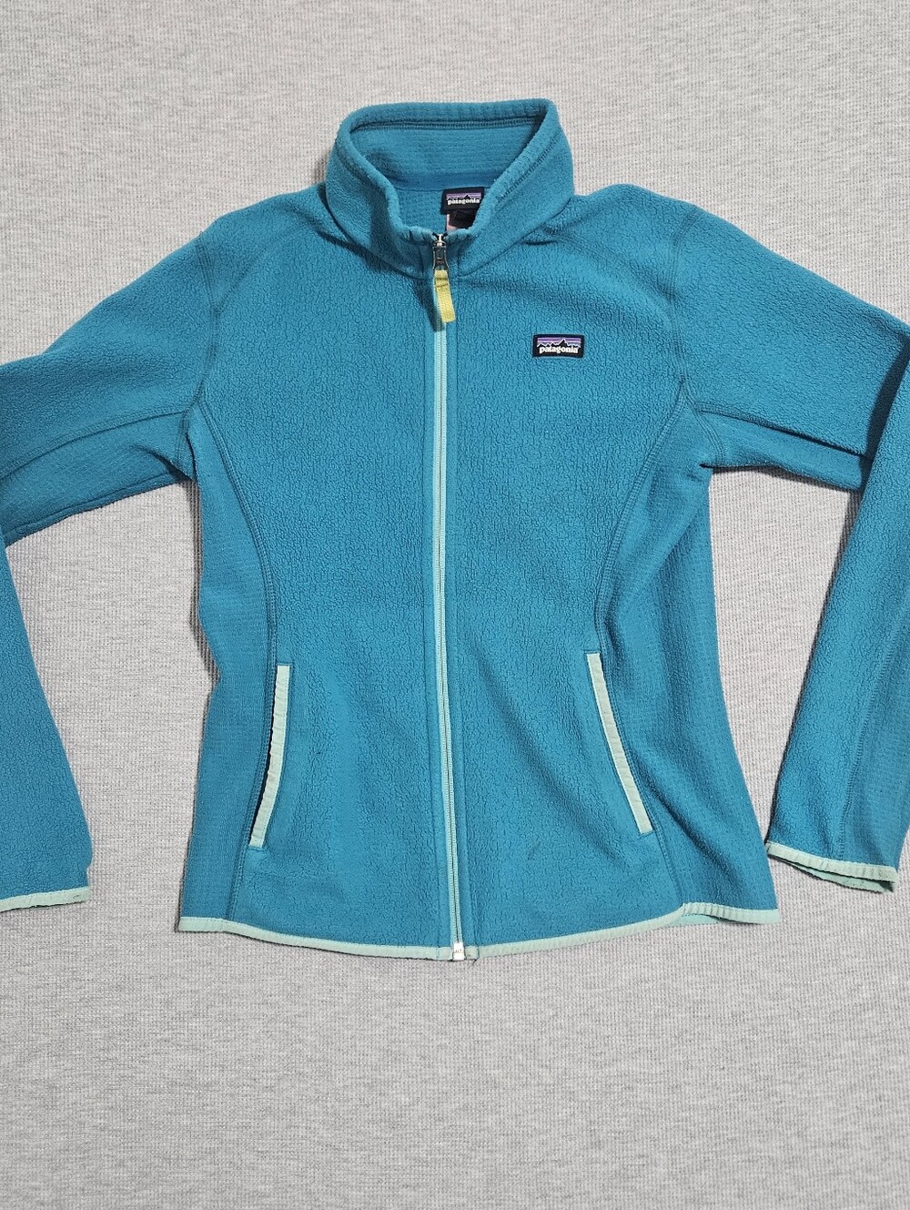Patagonia Kids Teal Full-Zip Fleece Jacket Size XL